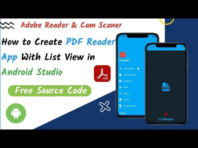 How to Create PDF Reader App in Android Studio | Simple PDF Reader App | PDF Viewer Android Studio