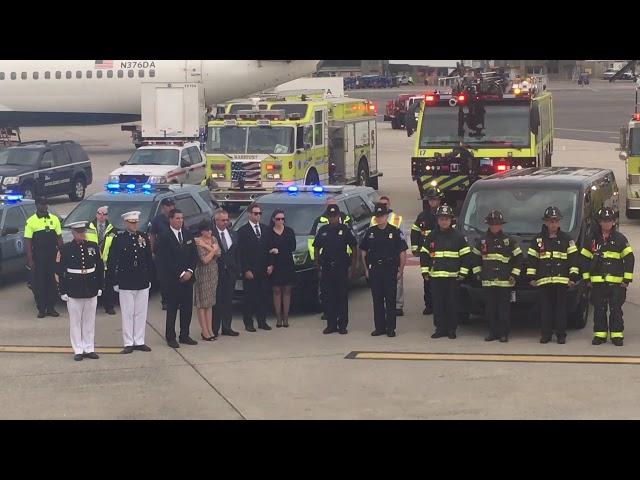 Fallen Marine lands in Boston 9/14/17