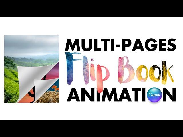 Canva Tutorial Create a Stunning Flip Book Animation for Multiple Pages