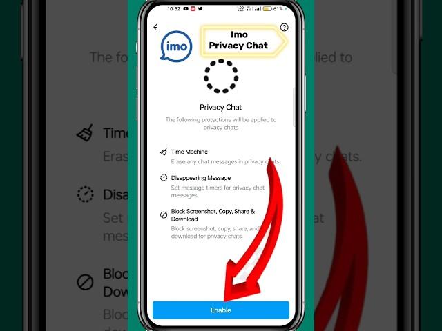 Imo New Features Chat Privacy #shorts #shortvideo #imo #techbabovai