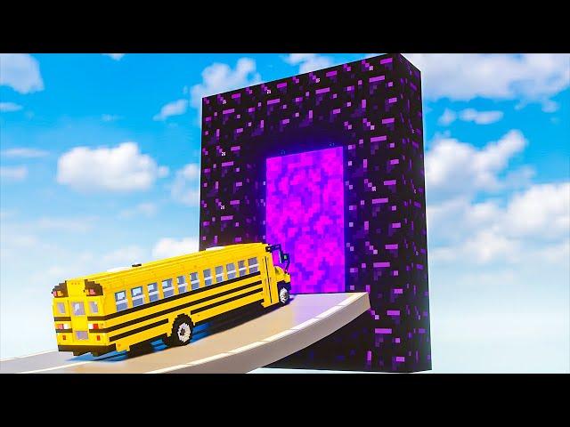 Cars vs Nether Portal | Teardown