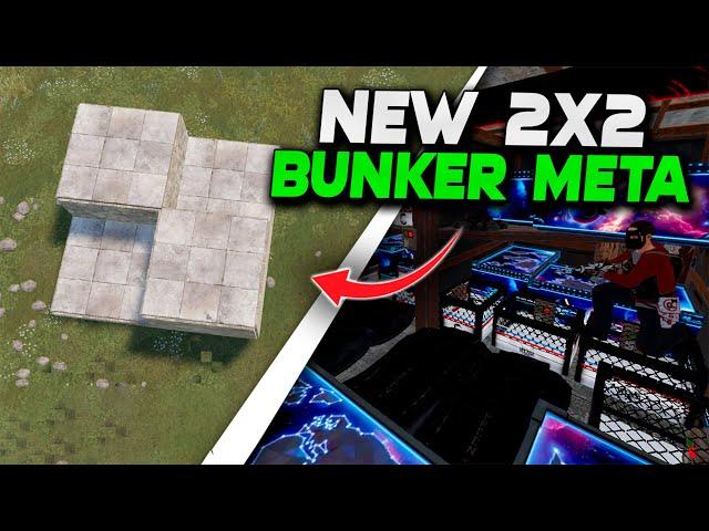 New 2X2 BUNKER META In Rust | Rust Building Tutorial 2025