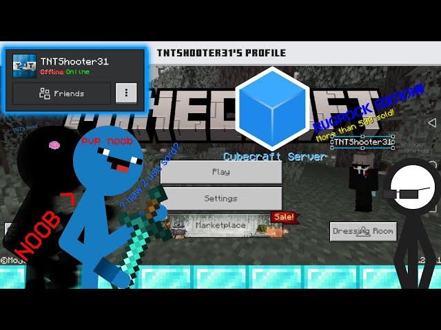 TNTShooter is on Cubecraft!? - Minecraft Bugrock Edition...