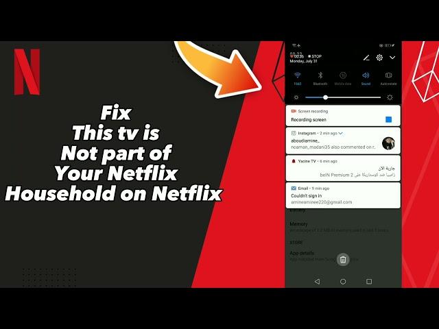 How to Fix This tv is Not part of Your Netflix Household on Netflix