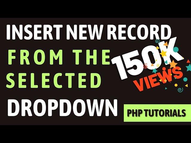PHP Insert Selected Dropdown Value into MySQL Database