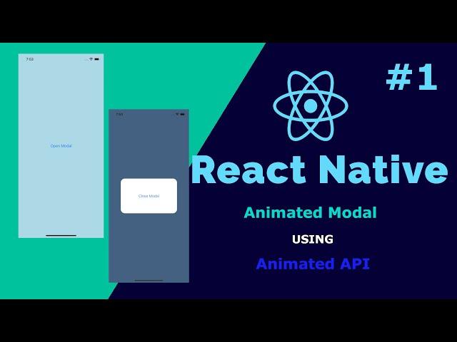 React Native Animated Modal | Animated API | Part 1