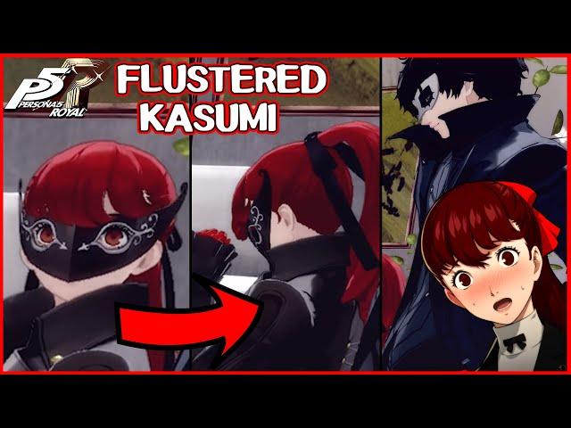 Kasumi BLUSHES when staring at Joker - Persona 5 Royal