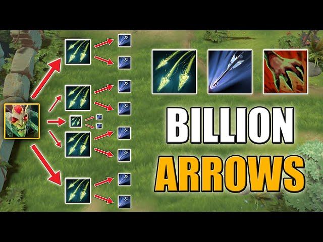 1 hit = 15 Arrows [Omega Split - Easy Rampage] Dota 2 Ability draft