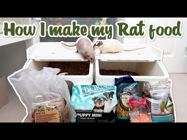 How I make my own Rat food