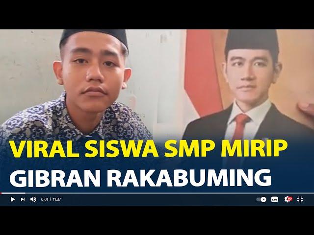 Viral Siswa SMP Mirip Gibran Rakabuming, Pede Sandingkan Wajah dengan Foto Anak Jokowi