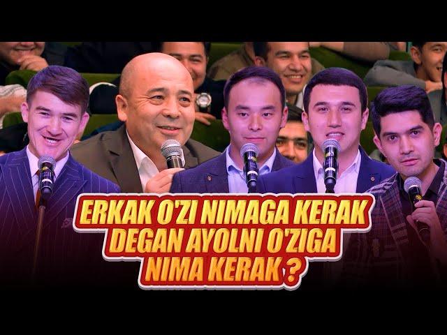 Savol javob sharti - Erkak o'zi nimaga kerak degan ayolni o'ziga nima kerak ? (QVZ 2021)