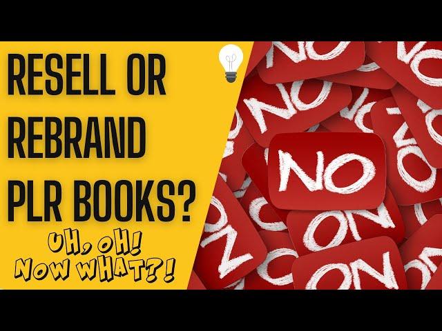 Resell or Rebrand PLR eBooks