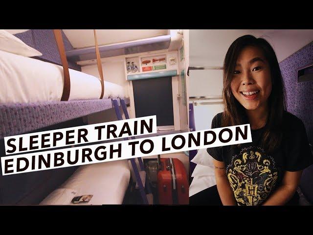 My First Overnight Train From London to Scotland | Caledonian Sleeper | Edinburgh Travel Vlog