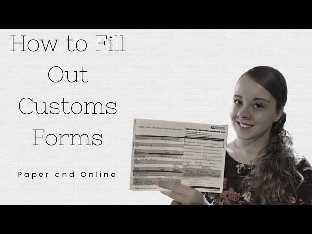 CUSTOMS FORMS (THE HOW TO), PAPER AND ONLINE. Military Wife explains customs forms.