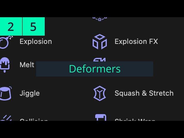 Full Cinema 4D 2023 Lecture | Lesson 2 | Part 5: Deformers