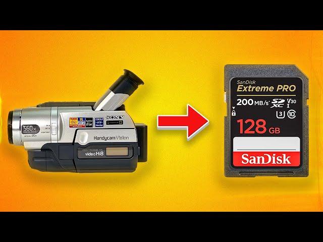 How to Record Directly to SD Card with OLD Hi8 Cameras...