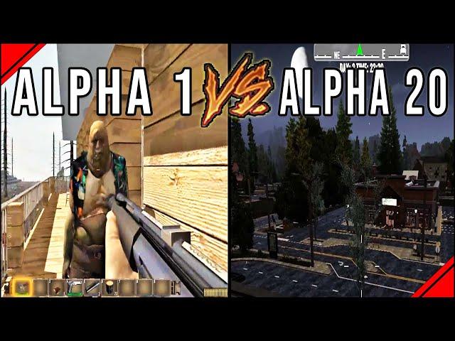 7 Days to Die Alpha 20 vs Alpha 1 Evolution (2013 vs 2021)