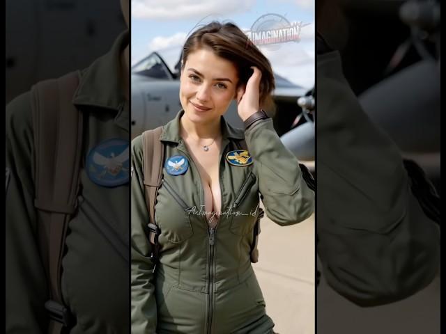 "Meet the Stunning Fighter Pilot Breaking Barriers in the Skies!"