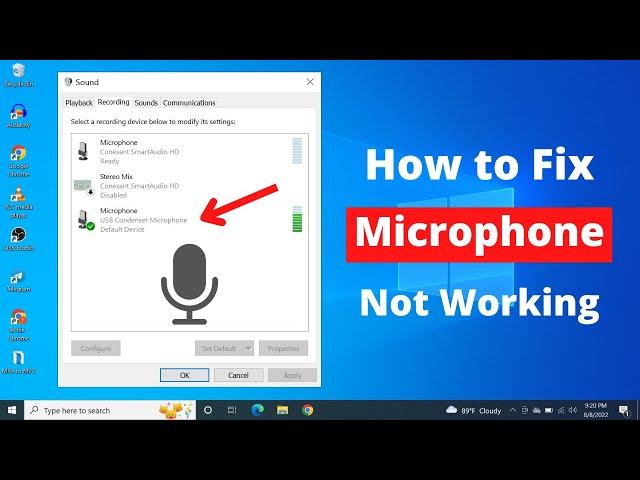 FIXED! - Microphone Not Working in Windows 10