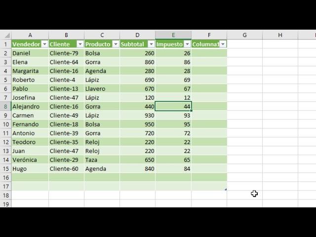 Cómo crear y trabajar con tablas en Excel