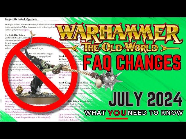 Triple NERFED Fanatics and BUFFED Terrorgheists! Old World FAQ First Look