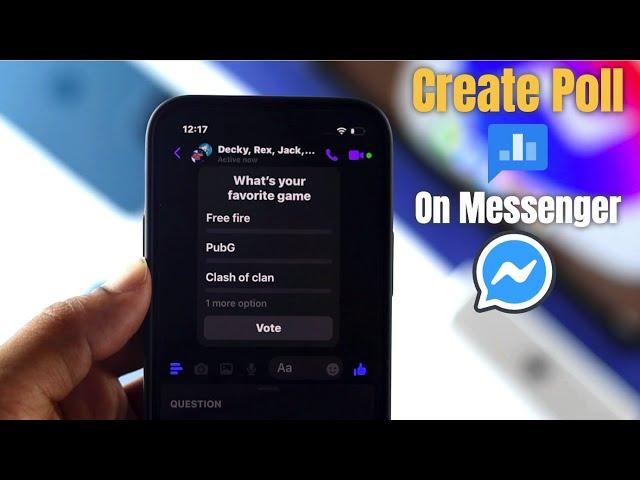 How to Create Poll on Facebook Messenger!