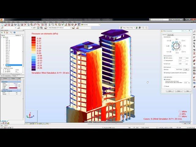 Wind Loads Simulation - Autodesk Robot Structural Analysis Professional 2015