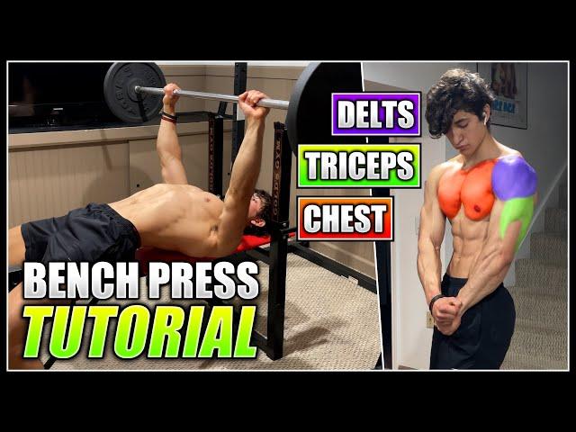 How to do the BARBELL BENCH PRESS! | 2 Minute Tutorial