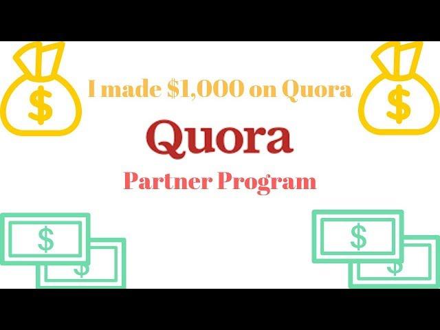 I made $1,000 Dollars on Quora