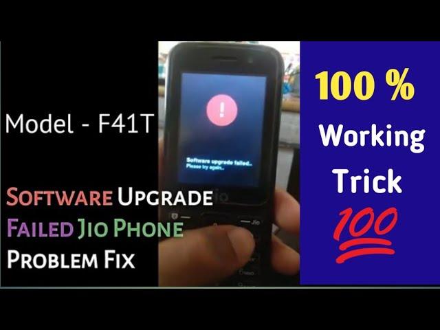 software upgrade failed jio phone f41t flashing video turorial in hindi