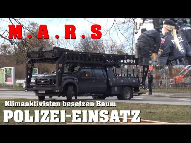 Besetzter Baum löst COBRA & WEGA Polizeieinsatz aus  | 19.02.2022