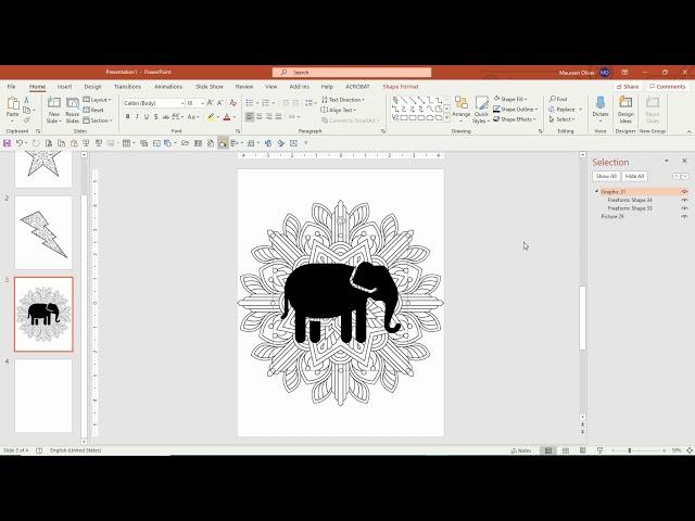 Fill Shapes & Text With Patterns in Powerpoint