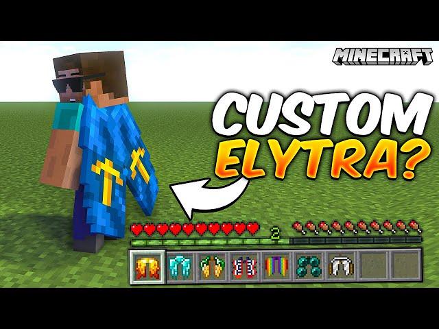 Minecraft but There are Custom New Elytra...