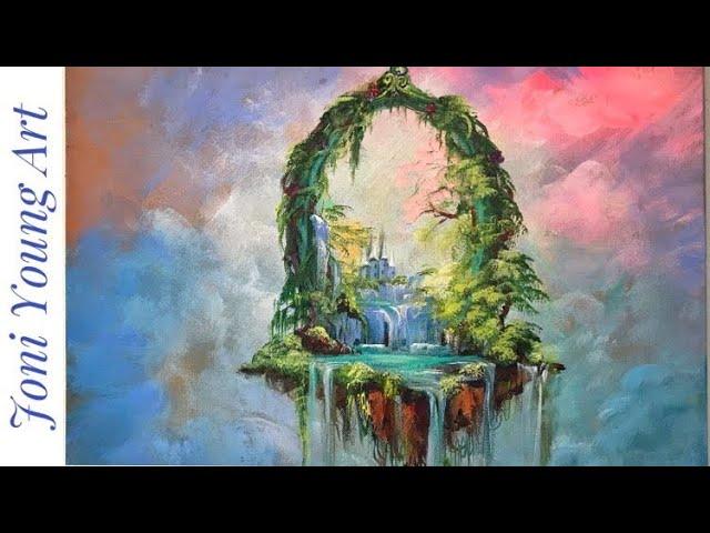 PAINTING TUTORIAL- FANTASY ART IN ACRYLIC  STEP BY STEP