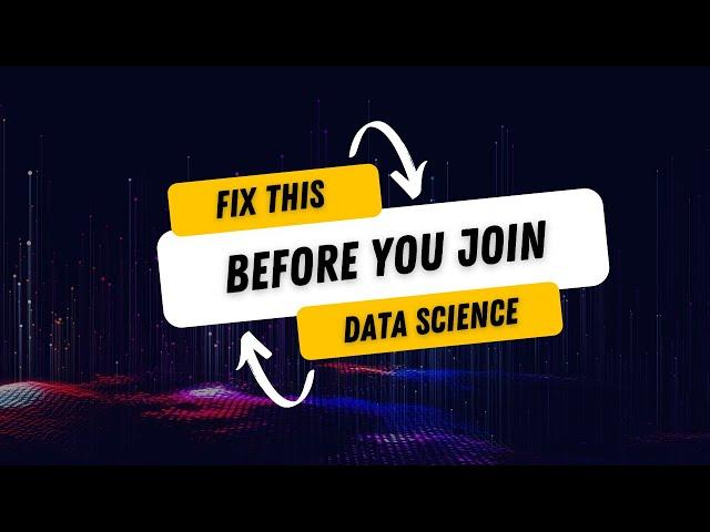 Fix this before you choose Data Science! #datascientist #shorts #developer #programming