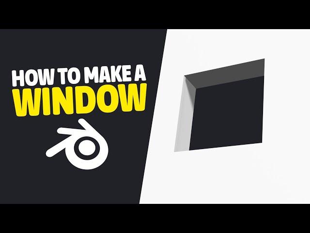 How to Make a Window in Blender (Boolean Tool) - Tutorial