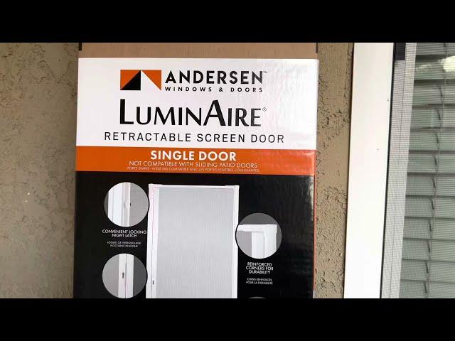 Andersen Luminaire Screen Door Review And Installation