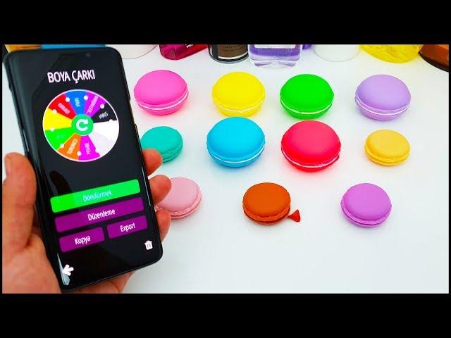 Slime Challenge - Colored Macarons - Vak Vak TV