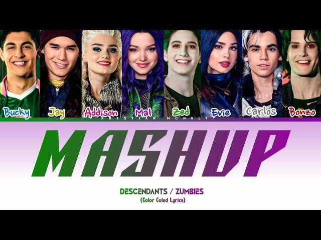 Mashup - Descendants & Zumbies. Good to Be Bad / My Year (Color Coled Lyrics)