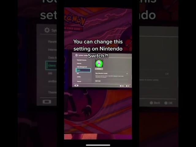 You can change this setting on Nintendo Switch?!