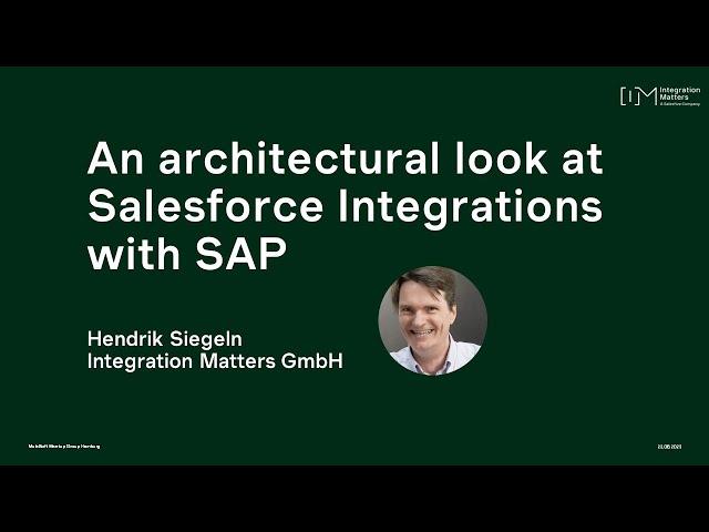 Salesforce Integrations with SAP