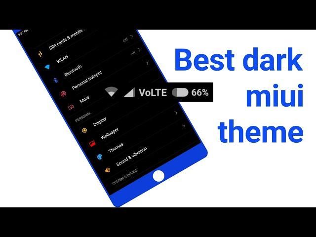 2 Best dark miui theme