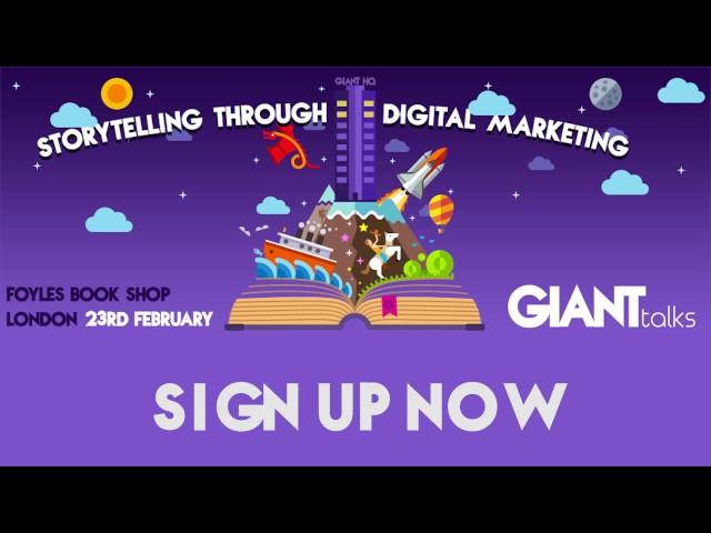 Are you storytelling through your digital marketing? #GIANTtalks