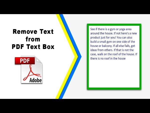 How to remove text from pdf text box in Adobe Acrobat Pro DC 2022