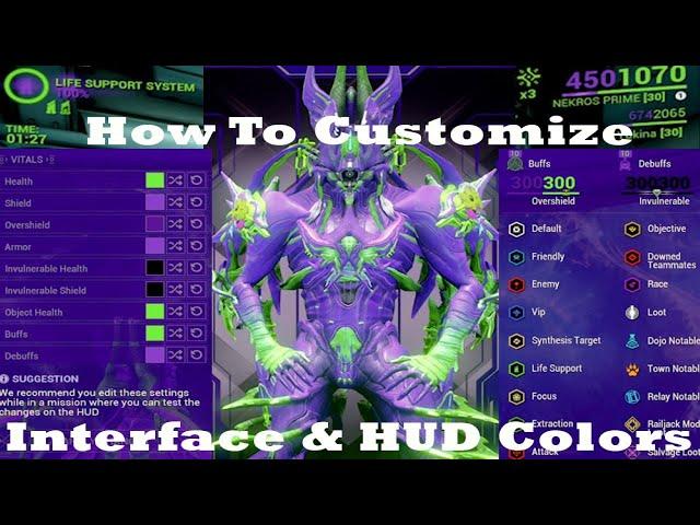 Warframe: How To Customize Interface And HUD Colors!