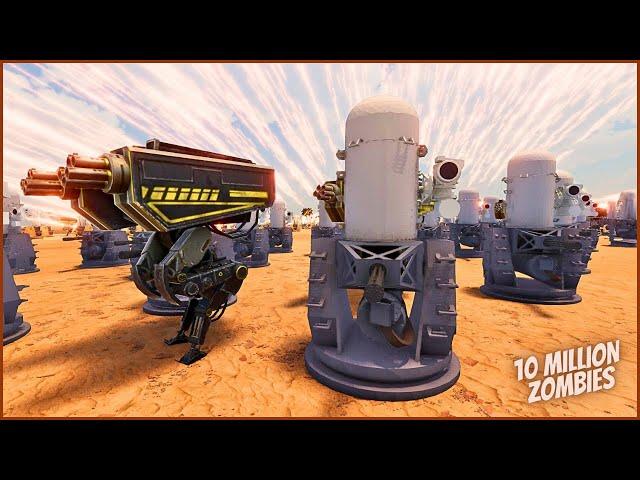 10,000,000 ZOMBIES VS PHALANX CIWS & T-45 defense  - Ultimate Epic Battle Simulator 2