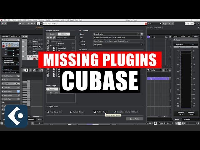 Cubase Missing Plugins Tutorial [ How to Install VST Effects / Instruments ]