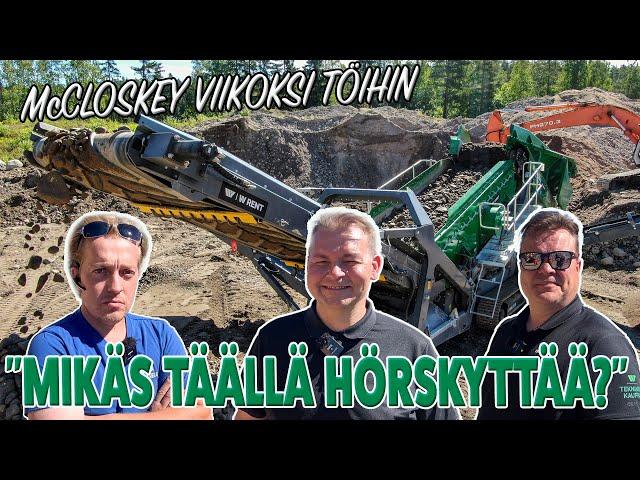 McCloskey R155 suorasyöttöseula - "Tavaraa tulee vauhdilla"