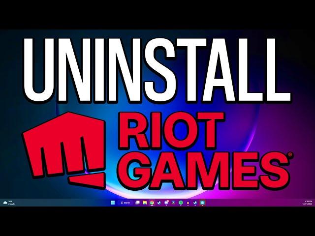 How to Uninstall Riot Games Client on Windows 10/11