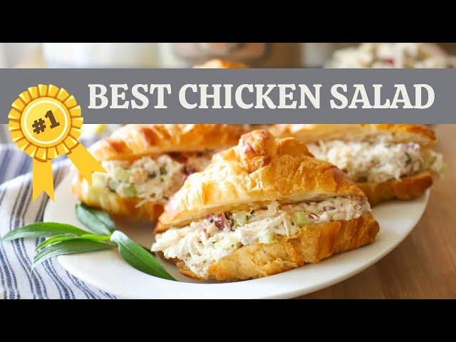 EASY and DELICIOUS Chicken Salad | Light and healthy, so flavorful! 